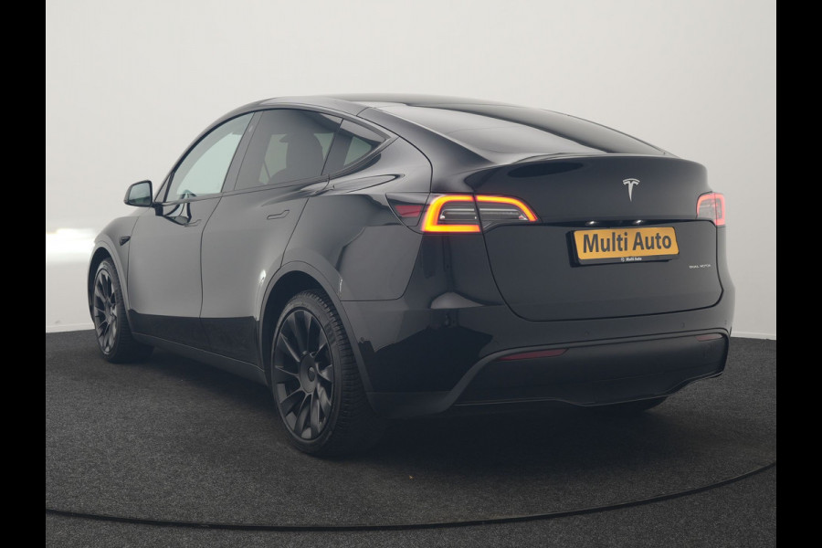 Tesla Model Y Dual Motor Long Range AWD 441 pk | Trekhaak Afn. | Full Self-Driving Capability | Panodak | Adaptive Cruise | 360 Camera | Lederen Sportstoelen Memory & Verwarmd | Navigatie |