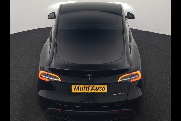 Tesla Model Y Dual Motor Long Range AWD 441 pk | Trekhaak Afn. | Full Self-Driving Capability | Panodak | Adaptive Cruise | 360 Camera | Lederen Sportstoelen Memory & Verwarmd | Navigatie |