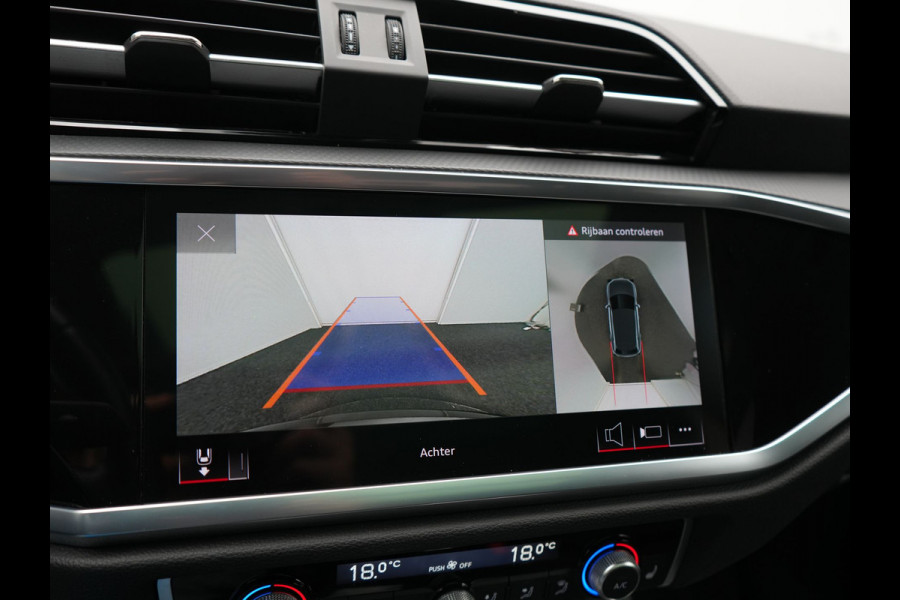 Audi Q3 45 TFSI e Advanced edition PHEV 245pk Dealer O.H | Panodak | 360 Camera | Blis | Voorstoelen Verwarmd | Sfeerverlichting | Cruise Control | DAB | Navigatie | Virtual | 17"L.M | Plug In Hybrid