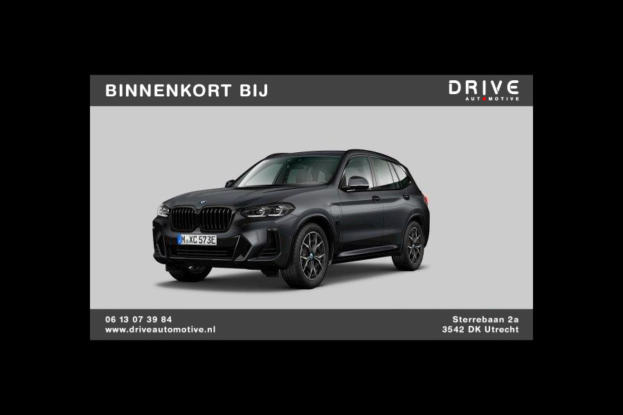 BMW X3 xDrive30e High Ex M-Sport LCI|Leer|Memory|Cam|Uniek: Individual Frozen Deep Grey|