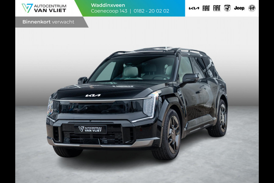 Kia EV9 GT-Line AWD 99.8 kWh | Actieprijs* | Navi. | Clima. | Dodehoekcamera | Intelligente Parkeerassistentie | Massagefunctie | GT-Line Vegan Lederen Stoelbekleding | Premium Sound System | Zonnedak met Schuif-/Kantelfunctie