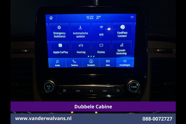 Ford Transit Custom 2.0 TDCI 130pk Automaat L2H1 Dubbele cabine Euro6 Airco | 5-Zits | Camera | Navigatie | Cruisecontrol | Stoelverwarming Apple Carplay, Trekhaak, Parkeersensoren, Achterklep