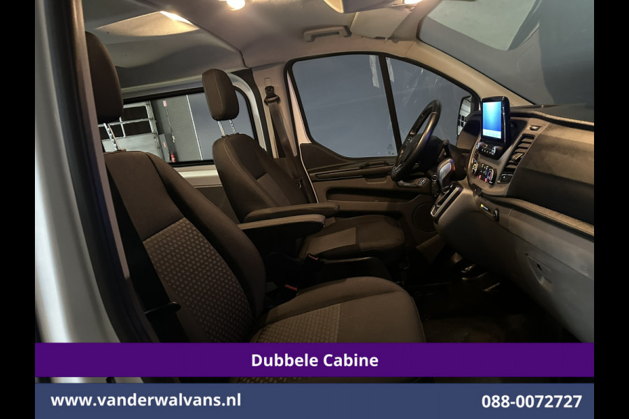 Ford Transit Custom 2.0 TDCI 130pk Automaat L2H1 Dubbele cabine Euro6 Airco | 5-Zits | Camera | Navigatie | Cruisecontrol | Stoelverwarming Apple Carplay, Trekhaak, Parkeersensoren, Achterklep