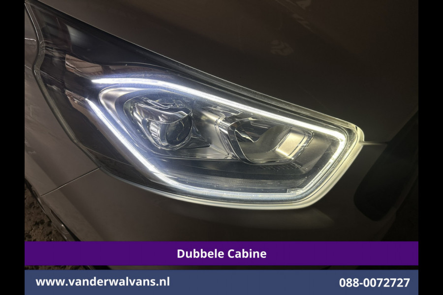 Ford Transit Custom 2.0 TDCI 130pk Automaat L2H1 Dubbele cabine Euro6 Airco | 5-Zits | Camera | Navigatie | Cruisecontrol | Stoelverwarming Apple Carplay, Trekhaak, Parkeersensoren, Achterklep