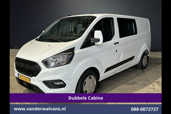Ford Transit Custom 2.0 TDCI 130pk Automaat L2H1 Dubbele cabine Euro6 Airco | 5-Zits | Camera | Navigatie | Cruisecontrol | Stoelverwarming Apple Carplay, Trekhaak, Parkeersensoren, Achterklep