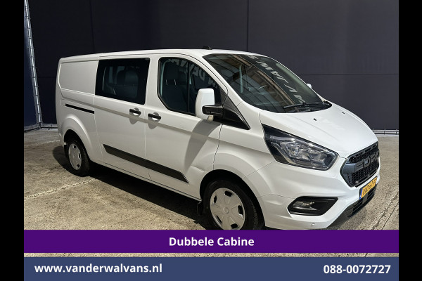 Ford Transit Custom 2.0 TDCI 130pk Automaat L2H1 Dubbele cabine Euro6 Airco | 5-Zits | Camera | Navigatie | Cruisecontrol | Stoelverwarming Apple Carplay, Trekhaak, Parkeersensoren, Achterklep