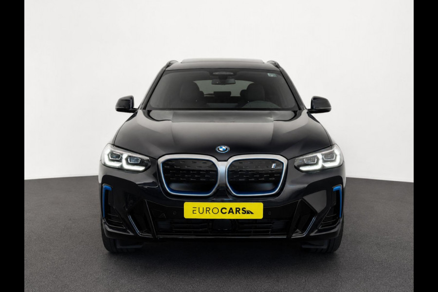 BMW iX3 High Executive M Sport 80 kWh Panoramadak Driving Adaptive Cryuise Control Leder Assistant Professional Camera Adaptief LED Shadow Line Stoelverwarming