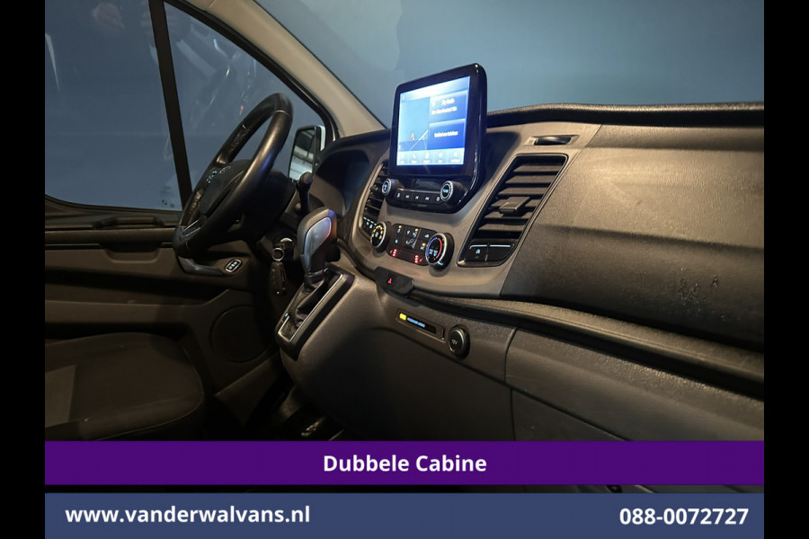 Ford Transit Custom 2.0 TDCI 130pk Automaat L2H1 Dubbele cabine Euro6 Airco | 5-Zits | Camera | Navigatie | Cruisecontrol | Stoelverwarming Apple Carplay, Trekhaak, Parkeersensoren, Achterklep