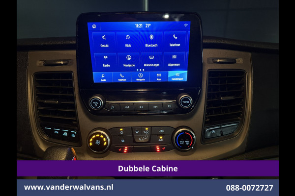 Ford Transit Custom 2.0 TDCI 130pk Automaat L2H1 Dubbele cabine Euro6 Airco | 5-Zits | Camera | Navigatie | Cruisecontrol | Stoelverwarming Apple Carplay, Trekhaak, Parkeersensoren, Achterklep