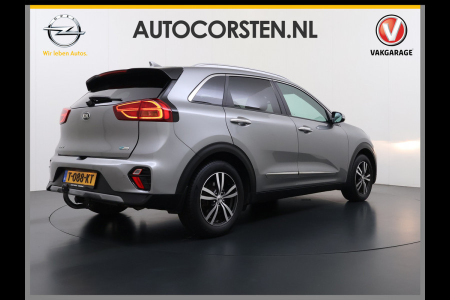 Kia Niro 141PK PHEV Hybride Automaat Trekhaak Adap.Cruise Stoelverwarming Navi Camera Apple Carplay Android Auto Pdc DynamicPlusLine Ecc Isofix Privacy Glas Led DAB Lane Assist VESS Regen-Lichtsensor 1.300KG Trekgewicht Plugin Hybride