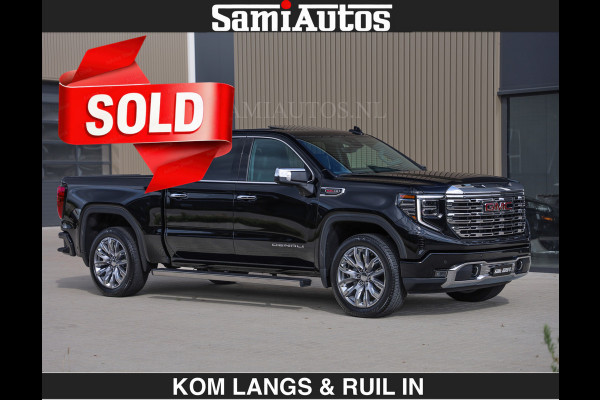 GMC Sierra DENALI | All-In Prijs | 6,2 V8 Full Option €79950,- excl | De Meest Luxe Pick-Up in zijn Klasse | Comfortabele Dubbele Cabine met Royale 5 Zitplaatsen | BPM vrij | Nu Leverbaar uit Voorraad | Voorraad Nr 2232 | De specialist in Amerikaanse pick‑ups in Nederland en Europa.