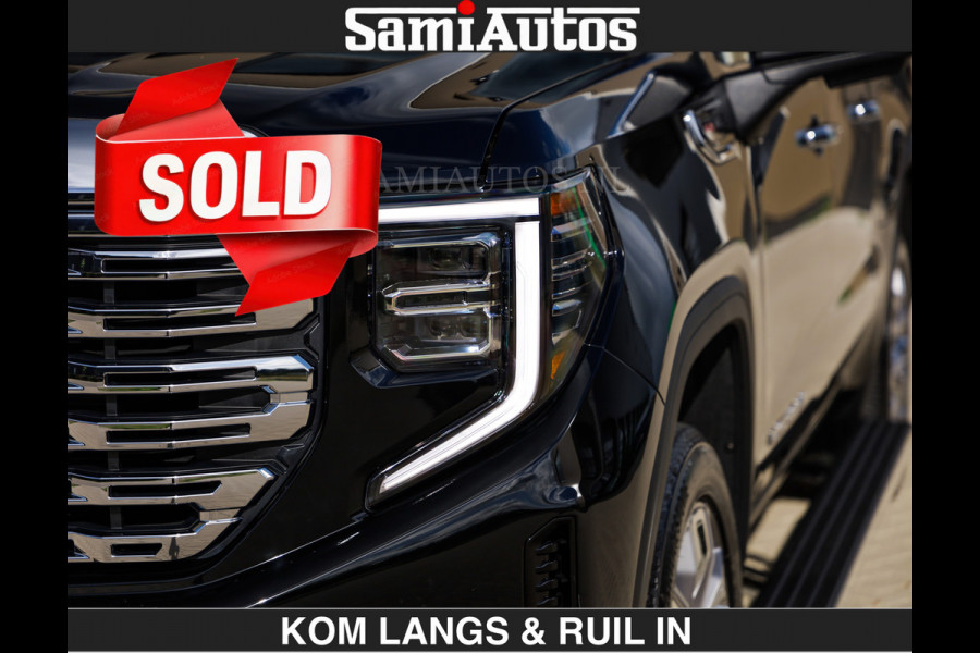 GMC Sierra DENALI | All-In Prijs | 6,2 V8 Full Option €79950,- excl | De Meest Luxe Pick-Up in zijn Klasse | Comfortabele Dubbele Cabine met Royale 5 Zitplaatsen | BPM vrij | Nu Leverbaar uit Voorraad | Voorraad Nr 2232 | De specialist in Amerikaanse pick‑ups in Nederland en Europa.