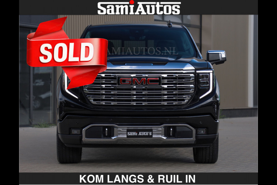 GMC Sierra DENALI | All-In Prijs | 6,2 V8 Full Option €79950,- excl | De Meest Luxe Pick-Up in zijn Klasse | Comfortabele Dubbele Cabine met Royale 5 Zitplaatsen | BPM vrij | Nu Leverbaar uit Voorraad | Voorraad Nr 2232 | De specialist in Amerikaanse pick‑ups in Nederland en Europa.