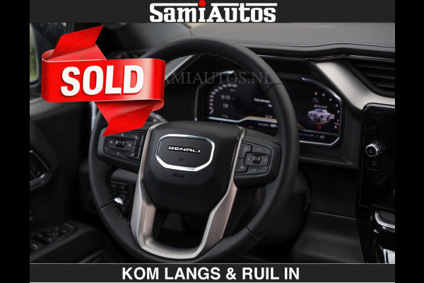 GMC Sierra DENALI | All-In Prijs | 6,2 V8 Full Option €79950,- excl | De Meest Luxe Pick-Up in zijn Klasse | Comfortabele Dubbele Cabine met Royale 5 Zitplaatsen | BPM vrij | Nu Leverbaar uit Voorraad | Voorraad Nr 2232 | De specialist in Amerikaanse pick‑ups in Nederland en Europa.