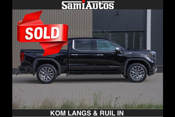 GMC Sierra DENALI | All-In Prijs | 6,2 V8 Full Option €79950,- excl | De Meest Luxe Pick-Up in zijn Klasse | Comfortabele Dubbele Cabine met Royale 5 Zitplaatsen | BPM vrij | Nu Leverbaar uit Voorraad | Voorraad Nr 2232 | De specialist in Amerikaanse pick‑ups in Nederland en Europa.
