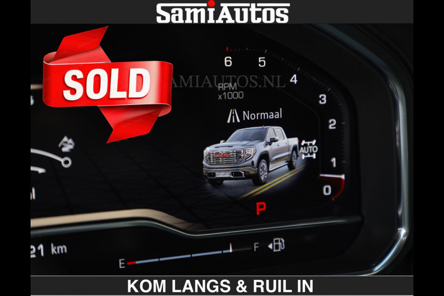 GMC Sierra DENALI | All-In Prijs | 6,2 V8 Full Option €79950,- excl | De Meest Luxe Pick-Up in zijn Klasse | Comfortabele Dubbele Cabine met Royale 5 Zitplaatsen | BPM vrij | Nu Leverbaar uit Voorraad | Voorraad Nr 2232 | De specialist in Amerikaanse pick‑ups in Nederland en Europa.