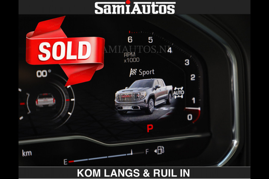 GMC Sierra DENALI | All-In Prijs | 6,2 V8 Full Option €79950,- excl | De Meest Luxe Pick-Up in zijn Klasse | Comfortabele Dubbele Cabine met Royale 5 Zitplaatsen | BPM vrij | Nu Leverbaar uit Voorraad | Voorraad Nr 2232 | De specialist in Amerikaanse pick‑ups in Nederland en Europa.