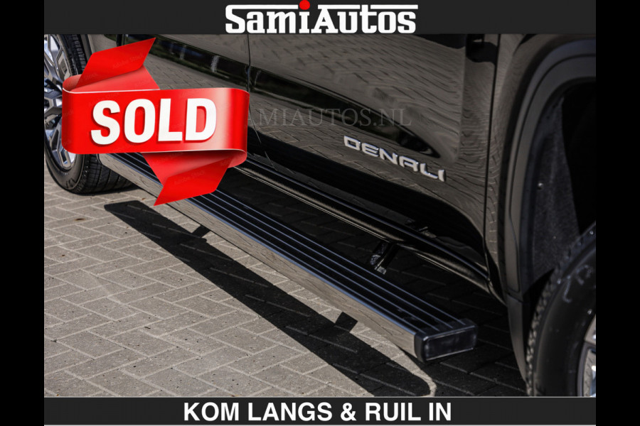 GMC Sierra DENALI | All-In Prijs | 6,2 V8 Full Option €79950,- excl | De Meest Luxe Pick-Up in zijn Klasse | Comfortabele Dubbele Cabine met Royale 5 Zitplaatsen | BPM vrij | Nu Leverbaar uit Voorraad | Voorraad Nr 2232 | De specialist in Amerikaanse pick‑ups in Nederland en Europa.