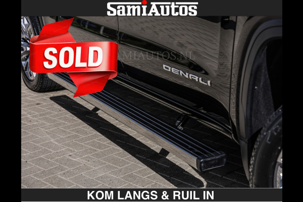 GMC Sierra DENALI | All-In Prijs | 6,2 V8 Full Option €79950,- excl | De Meest Luxe Pick-Up in zijn Klasse | Comfortabele Dubbele Cabine met Royale 5 Zitplaatsen | BPM vrij | Nu Leverbaar uit Voorraad | Voorraad Nr 2232 | De specialist in Amerikaanse pick‑ups in Nederland en Europa.