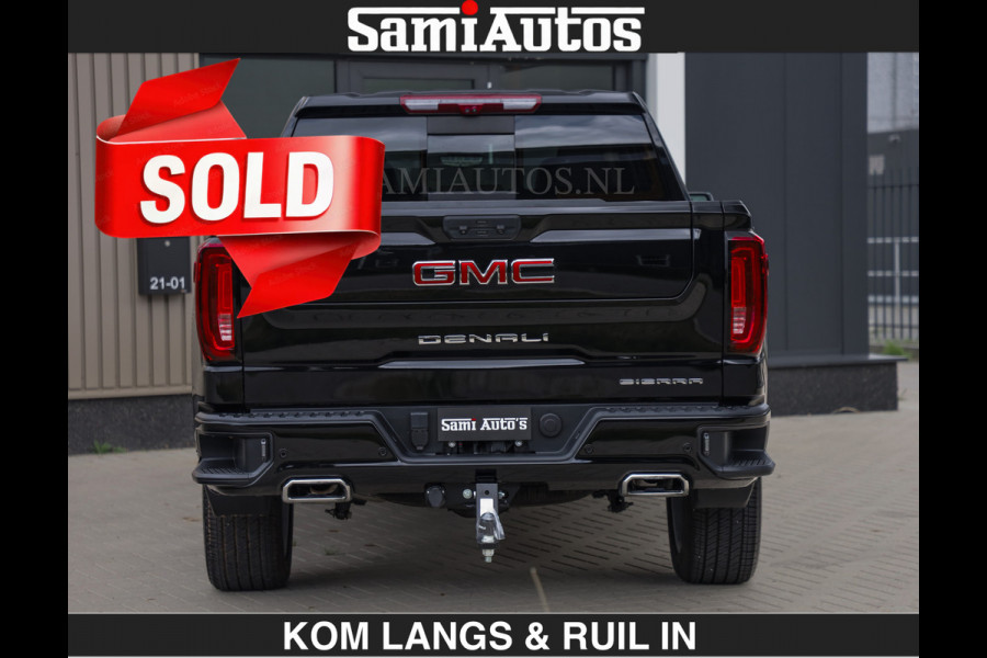 GMC Sierra DENALI | All-In Prijs | 6,2 V8 Full Option €79950,- excl | De Meest Luxe Pick-Up in zijn Klasse | Comfortabele Dubbele Cabine met Royale 5 Zitplaatsen | BPM vrij | Nu Leverbaar uit Voorraad | Voorraad Nr 2232 | De specialist in Amerikaanse pick‑ups in Nederland en Europa.