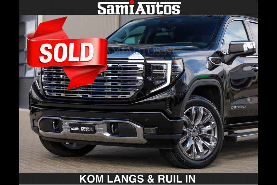 GMC Sierra DENALI | All-In Prijs | 6,2 V8 Full Option €79950,- excl | De Meest Luxe Pick-Up in zijn Klasse | Comfortabele Dubbele Cabine met Royale 5 Zitplaatsen | BPM vrij | Nu Leverbaar uit Voorraad | Voorraad Nr 2232 | De specialist in Amerikaanse pick‑ups in Nederland en Europa.