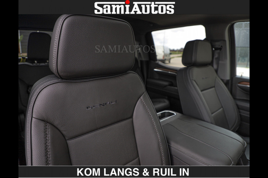 GMC Sierra DENALI 6.2 V8 426PK €79950,- excl | Full Option | De Meest Luxe Pick-Up in zijn Klasse | Comfortabele Dubbele Cabine met Royale 5 Zitplaatsen | BPM vrij | Nu Leverbaar uit Voorraad | Voorraad Nr 2252 | De specialist in Amerikaanse pick‑ups in Nederland en Europa.