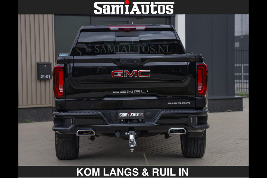 GMC Sierra DENALI 6.2 V8 426PK €79950,- excl | Full Option | De Meest Luxe Pick-Up in zijn Klasse | Comfortabele Dubbele Cabine met Royale 5 Zitplaatsen | BPM vrij | Nu Leverbaar uit Voorraad | Voorraad Nr 2252 | De specialist in Amerikaanse pick‑ups in Nederland en Europa.