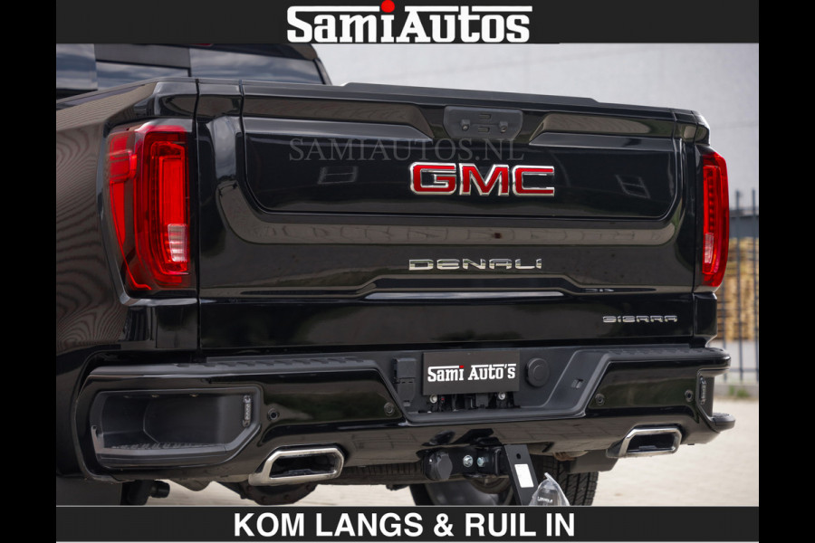GMC Sierra DENALI 6.2 V8 426PK €79950,- excl | Full Option | De Meest Luxe Pick-Up in zijn Klasse | Comfortabele Dubbele Cabine met Royale 5 Zitplaatsen | BPM vrij | Nu Leverbaar uit Voorraad | Voorraad Nr 2252 | De specialist in Amerikaanse pick‑ups in Nederland en Europa.