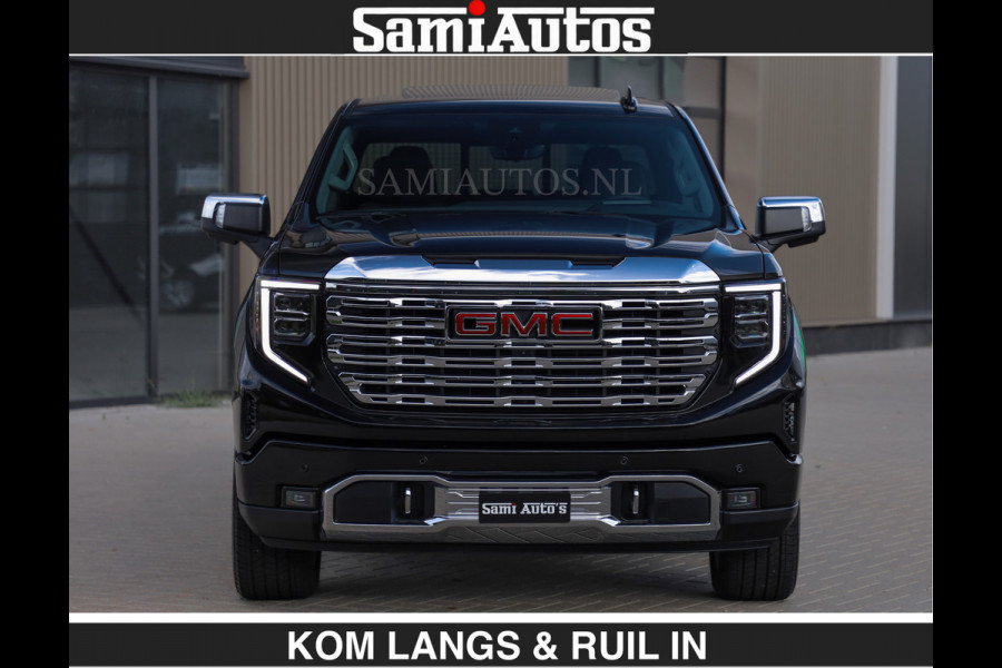 GMC Sierra DENALI 6.2 V8 426PK €79950,- excl | Full Option | De Meest Luxe Pick-Up in zijn Klasse | Comfortabele Dubbele Cabine met Royale 5 Zitplaatsen | BPM vrij | Nu Leverbaar uit Voorraad | Voorraad Nr 2252 | De specialist in Amerikaanse pick‑ups in Nederland en Europa.