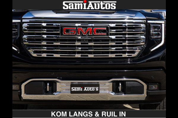 GMC Sierra DENALI 6.2 V8 426PK €79950,- excl | Full Option | De Meest Luxe Pick-Up in zijn Klasse | Comfortabele Dubbele Cabine met Royale 5 Zitplaatsen | BPM vrij | Nu Leverbaar uit Voorraad | Voorraad Nr 2252 | De specialist in Amerikaanse pick‑ups in Nederland en Europa.