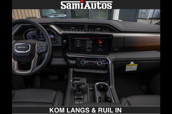 GMC Sierra DENALI 6.2 V8 426PK €79950,- excl | Full Option | De Meest Luxe Pick-Up in zijn Klasse | Comfortabele Dubbele Cabine met Royale 5 Zitplaatsen | BPM vrij | Nu Leverbaar uit Voorraad | Voorraad Nr 2252 | De specialist in Amerikaanse pick‑ups in Nederland en Europa.