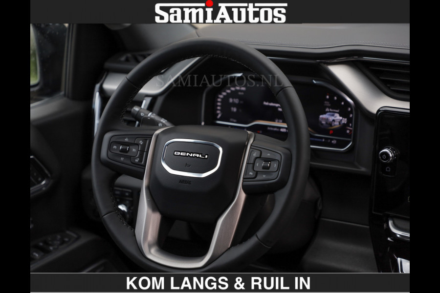 GMC Sierra DENALI 6.2 V8 426PK €79950,- excl | Full Option | De Meest Luxe Pick-Up in zijn Klasse | Comfortabele Dubbele Cabine met Royale 5 Zitplaatsen | BPM vrij | Nu Leverbaar uit Voorraad | Voorraad Nr 2252 | De specialist in Amerikaanse pick‑ups in Nederland en Europa.