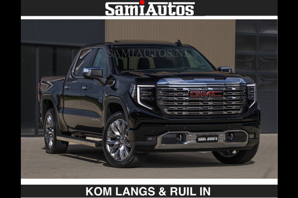 GMC Sierra DENALI 6.2 V8 426PK €79950,- excl | Full Option | De Meest Luxe Pick-Up in zijn Klasse | Comfortabele Dubbele Cabine met Royale 5 Zitplaatsen | BPM vrij | Nu Leverbaar uit Voorraad | Voorraad Nr 2252 | De specialist in Amerikaanse pick‑ups in Nederland en Europa.