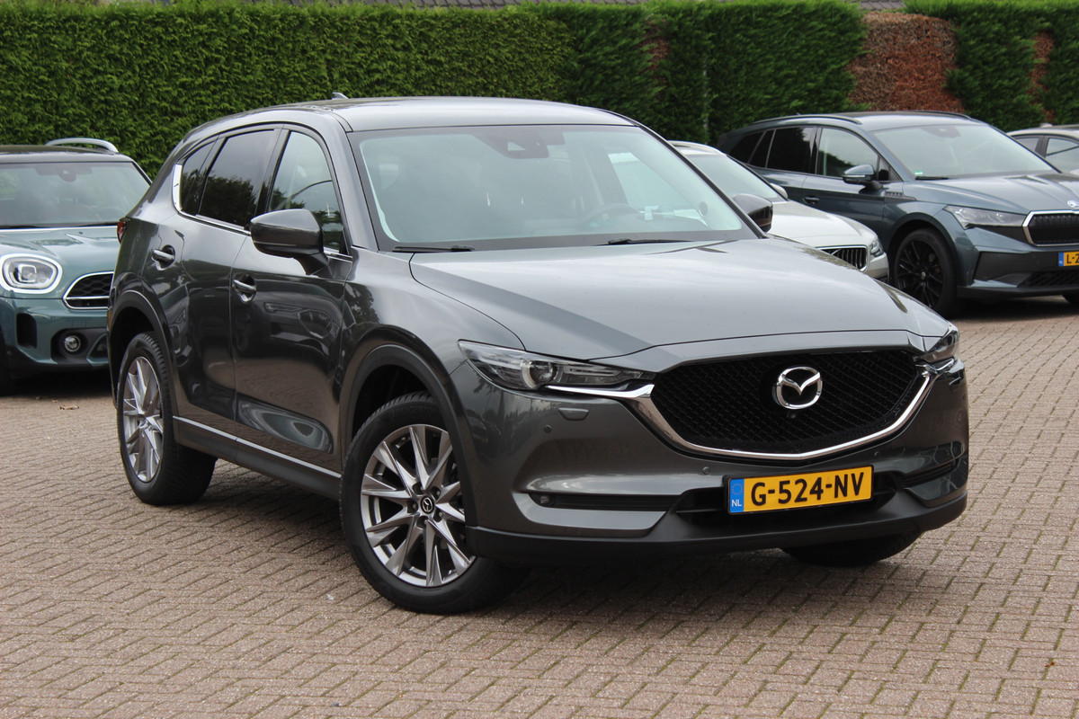 Mazda CX-5 2.0 SkyActiv-G 165 Luxury / Trekhaak / 360Camera / Head-up / Leder / Bose / Keyless / 19'' / Dodehoek / Navigatie / DAB / Stoelventilatie+Verwarming / Cruise Control