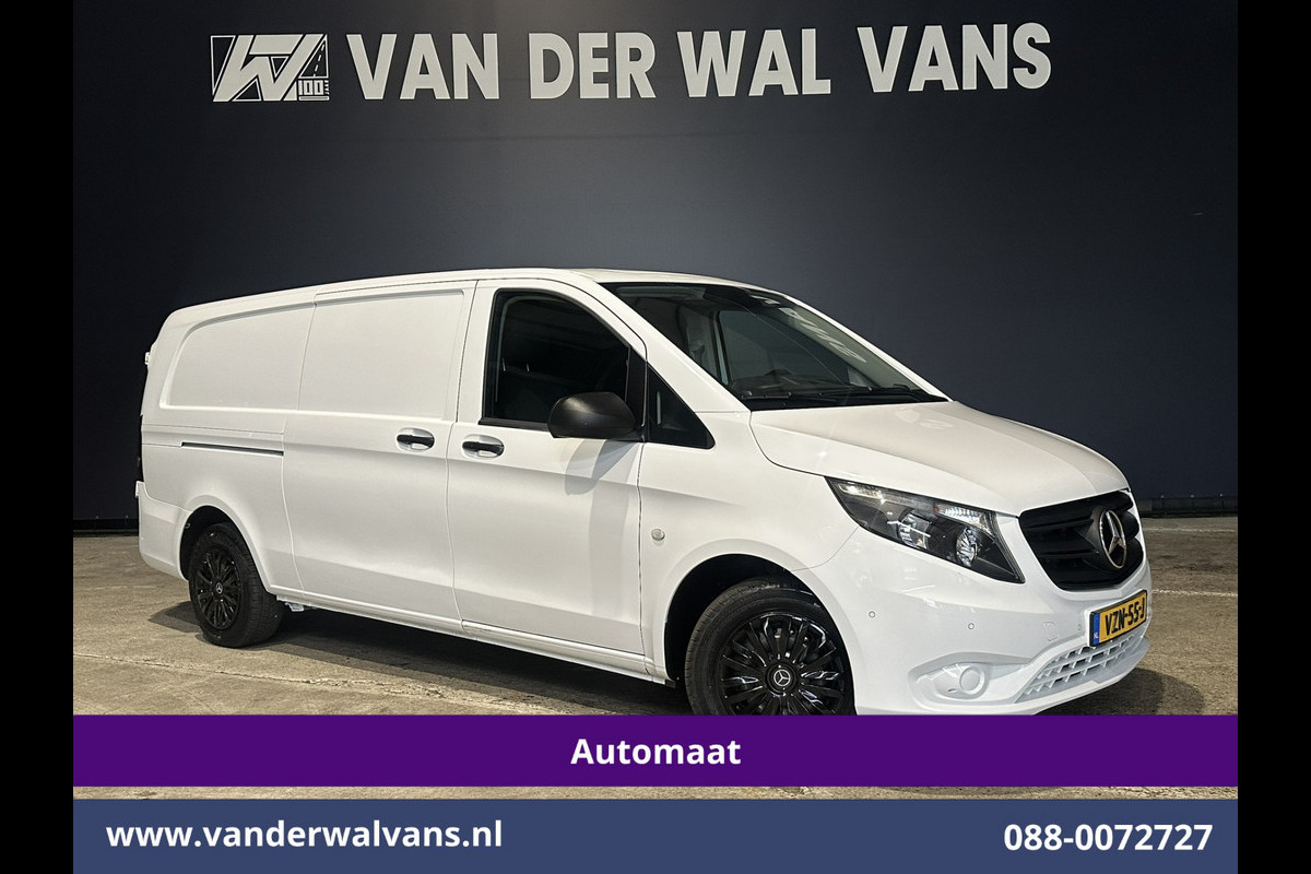 Mercedes-Benz Vito 114 CDI 136pk 9G-Tronic Automaat L3H1 Euro6 Airco | Camera | Apple Carplay | Cruisecontrol Android Auto, 2500kg Trekhaak, Parkeersensoren, Bijrijdersbank, Bumper in de kleur