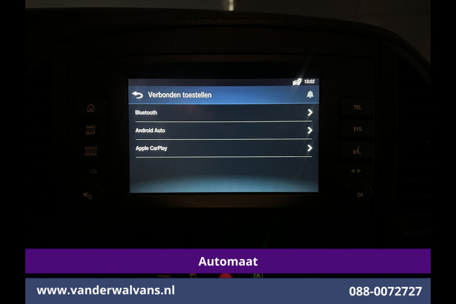Mercedes-Benz Vito 114 CDI 136pk 9G-Tronic Automaat L3H1 Euro6 Airco | Camera | Apple Carplay | Cruisecontrol Android Auto, 2500kg Trekhaak, Parkeersensoren, Bijrijdersbank, Bumper in de kleur