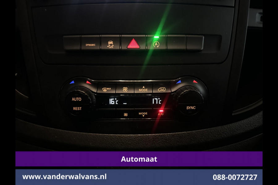 Mercedes-Benz Vito 114 CDI 136pk 9G-Tronic Automaat L3H1 Euro6 Airco | Camera | Apple Carplay | Cruisecontrol Android Auto, 2500kg Trekhaak, Parkeersensoren, Bijrijdersbank, Bumper in de kleur