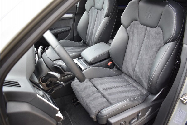 Audi Q5 55 TFSI e S-Line 367 Pk Quantum Grey Exclusive Pano Luchtvering ACC Sfeer 20 Inch