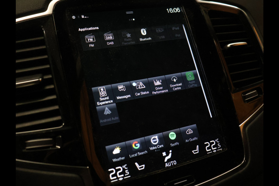 Volvo XC90 2.0 T8 Recharge AWD Inscription Expression [SCHUIFKANTELDAK, HARMAN/KARDON, ADAPTIVE CRUISE, APPLE CARPLAY, ANDROID, 7-PERSOONS, VOL LEDER, STOELVERWARMING, STUURVERWARMING, 360º CAMERA, KEYLESS, LED, PDC V+A, GROOT NAVIGATIE, DIGITAL
