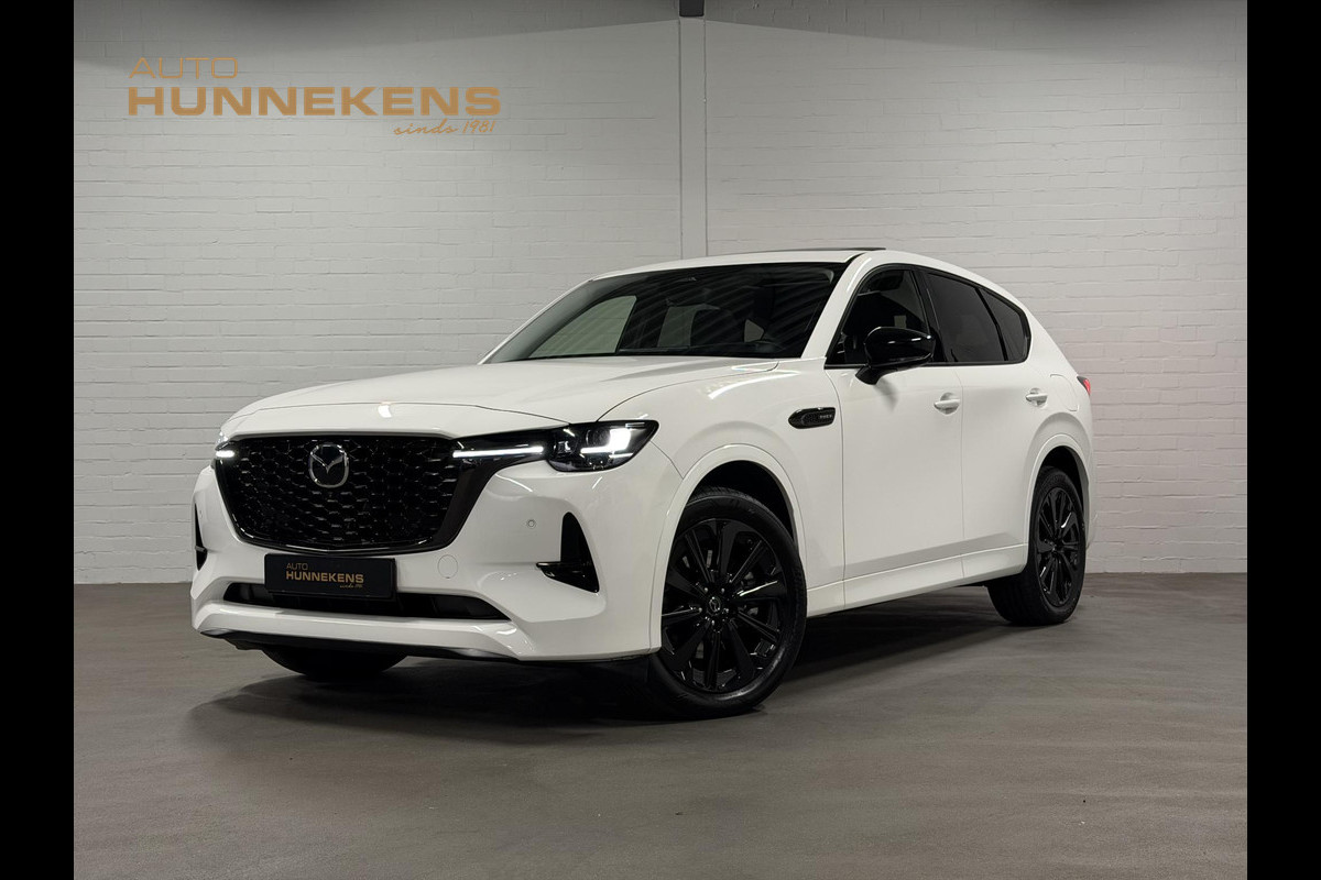Mazda CX-60 2.5 e-SkyActiv PHEV Homura *SOH 97%* Open dak | Adaptive cruise | 360 camera | Stoelventilatie | Stuur-/stoelverwarming | Head-up | Memory | Bose sound
