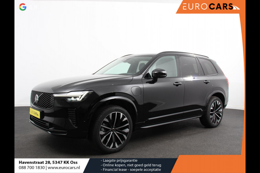 Volvo XC90 2.0 T8 Plug-in hybrid AWD Ultra Dark Panoramadak Navigatie Apple Carplay Android Auto 360 camera Parkeerhulp Adaptive Cruise Control Verwarmde en geventileerde voorstoelen Head-up-display Harman Kardon Premium Sound Memory stoelen met massagefunctie Climate Control Matrix-ledkoplampen