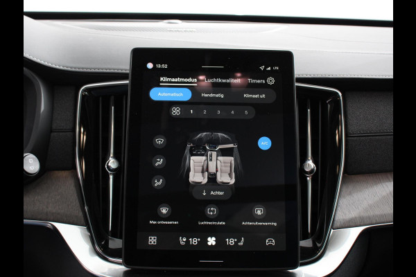 Volvo XC90 2.0 T8 Plug-in hybrid AWD Ultra Dark Panoramadak Navigatie Apple Carplay Android Auto 360 camera Parkeerhulp Adaptive Cruise Control Verwarmde en geventileerde voorstoelen Head-up-display Harman Kardon Premium Sound Memory stoelen met massagefunctie Climate Control Matrix-ledkoplampen