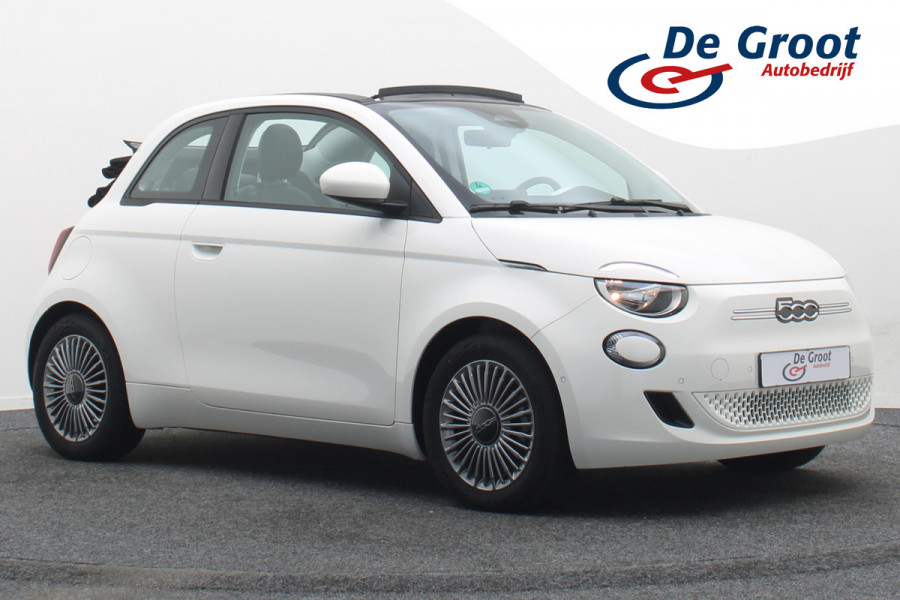 Fiat 500C Icon 42 kWh Cabrio Climate, Cruise, Apple Carplay, Camera, Stoelverwarming