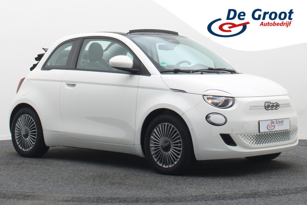 Fiat 500C Icon 42 kWh Cabrio Climate, Cruise, Apple Carplay, Camera, Stoelverwarming