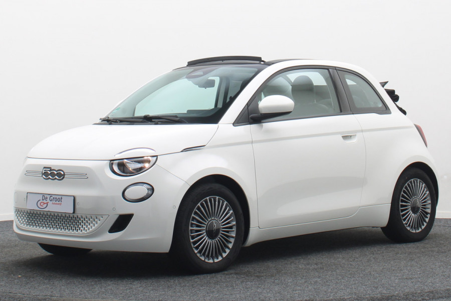 Fiat 500C Icon 42 kWh Cabrio Climate, Cruise, Apple Carplay, Camera, Stoelverwarming