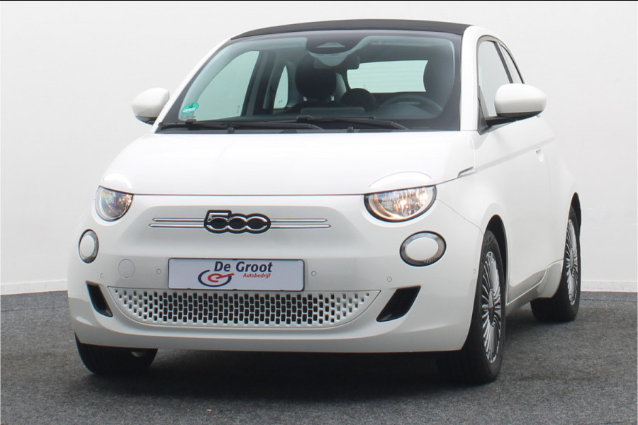 Fiat 500C Icon 42 kWh Cabrio Climate, Cruise, Apple Carplay, Camera, Stoelverwarming