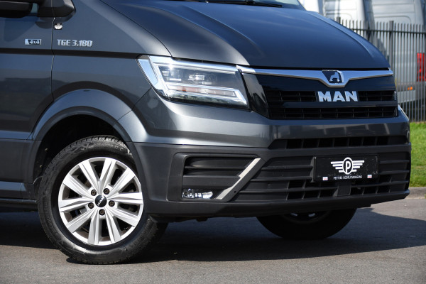 MAN TGE 3.180 35 2.0 L3H3 4x4 PB Edition Cruise, Camera, Carplay, 177pk, Clima, Automaat, Trekhaak, Sensoren, Geveerde stoel, Uniek!
