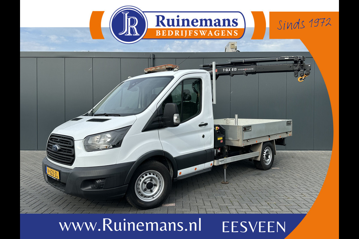 Ford Transit 350 2.0 TDCI 130 PK AWD / 4x4 / HIAB T-CLX 013 KRAAN / AWD / TREKHAAK / AIRCO / 2.800 KG AHG