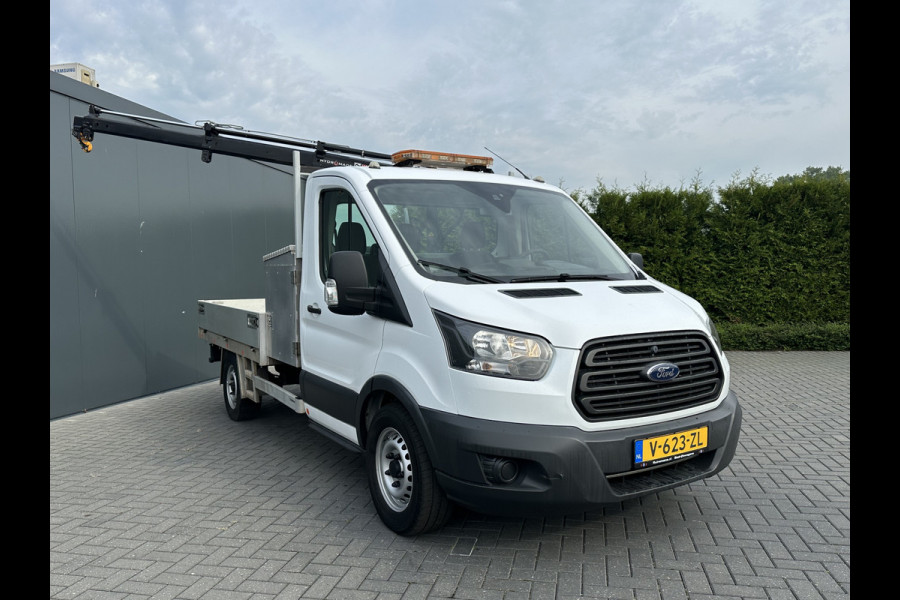 Ford Transit 350 2.0 TDCI 130 PK AWD / 4x4 / HIAB T-CLX 013 KRAAN / AWD / TREKHAAK / AIRCO / 2.800 KG AHG