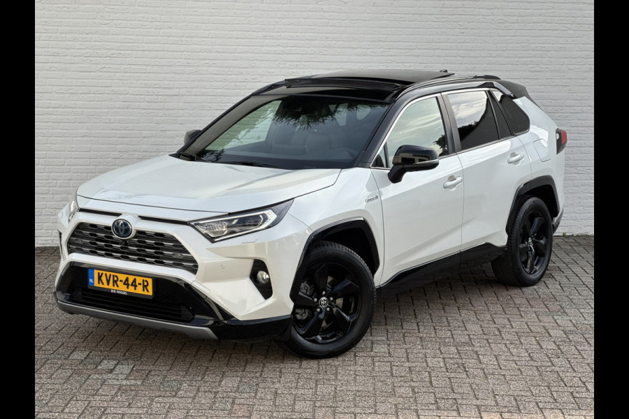 Toyota RAV4 2.5 Hybrid AWD Bi-Tone Trekhaak Leder Panorama JBL Verwarmde voorruit en stuur